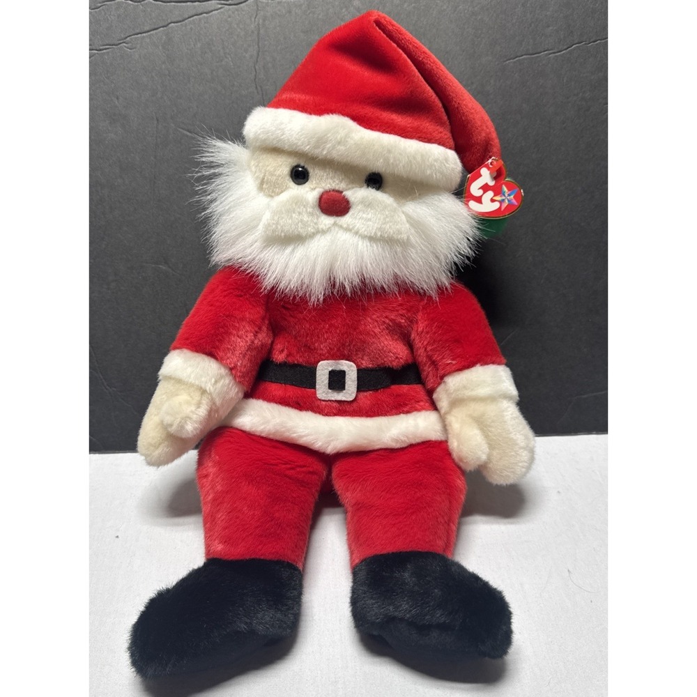 Vintage Ty 16" Plush Beanie Buddy - SANTA the Beanie Baby 2000 Santa Claus